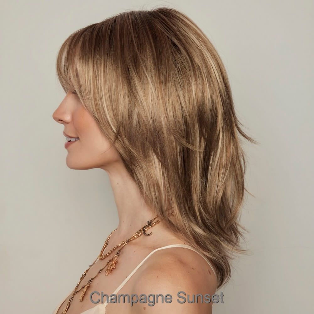 Alicia by Orchid wig in Champagne Sunset