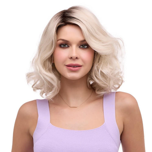 Brittaney by Envy wig in Platinum Shadow-R Image 1