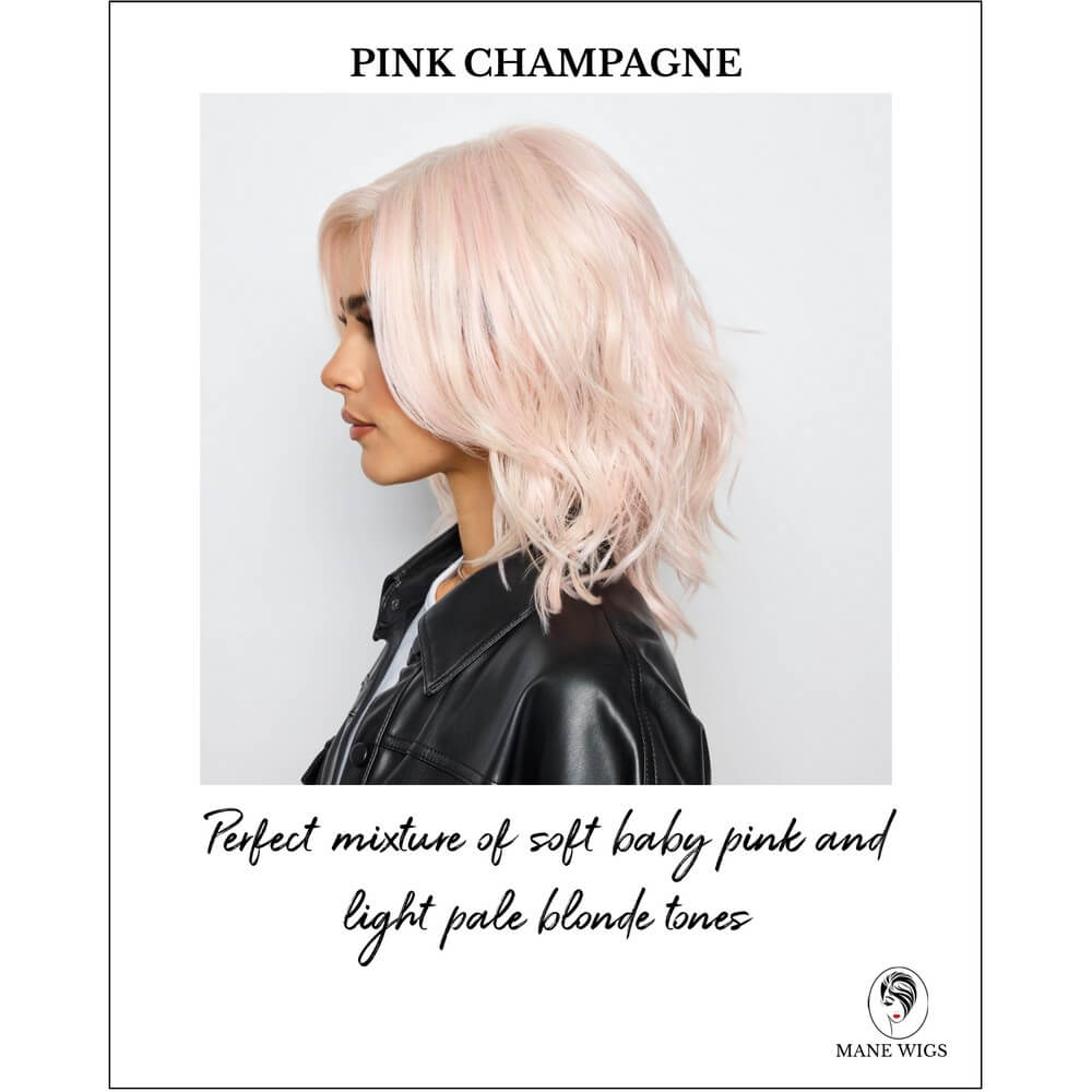Pink Champagne-Perfect mixture of soft baby pink and light pale blonde tones