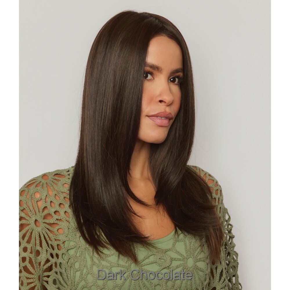 Deluxe Hairline TP by Orchid topper in Dark Chocolate