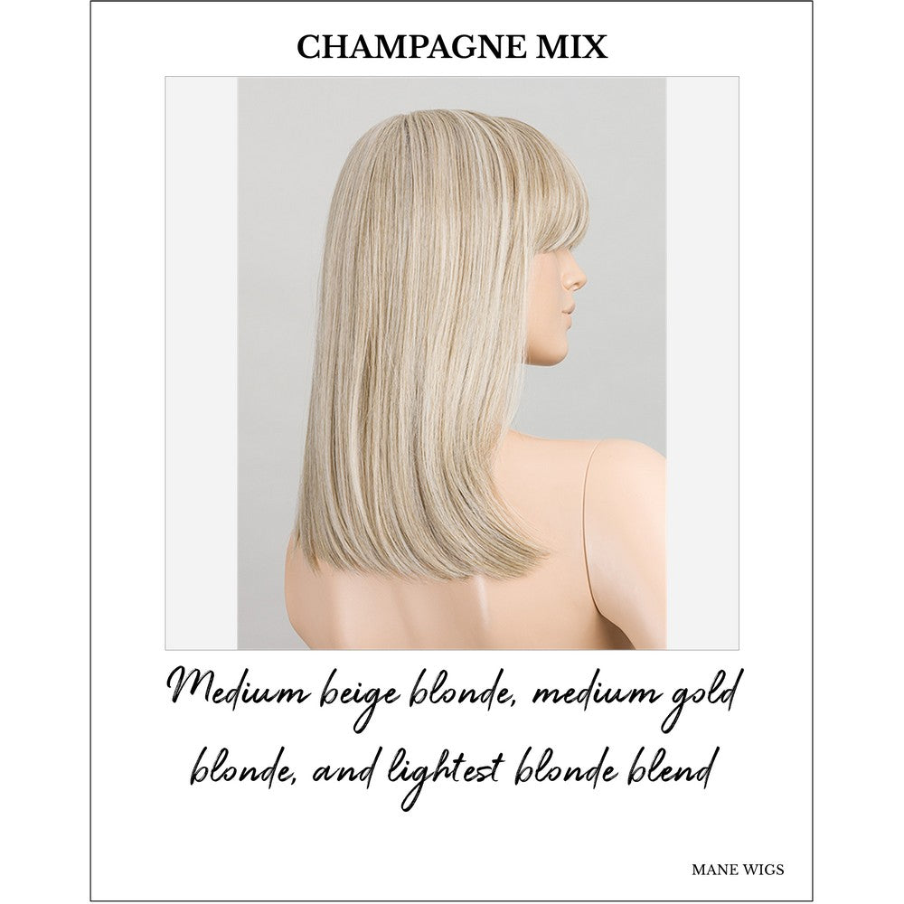 Jacky by Ellen Wille Wig in Champagne Mix-Medium beige blonde, medium gold blonde, and lightest blonde blend