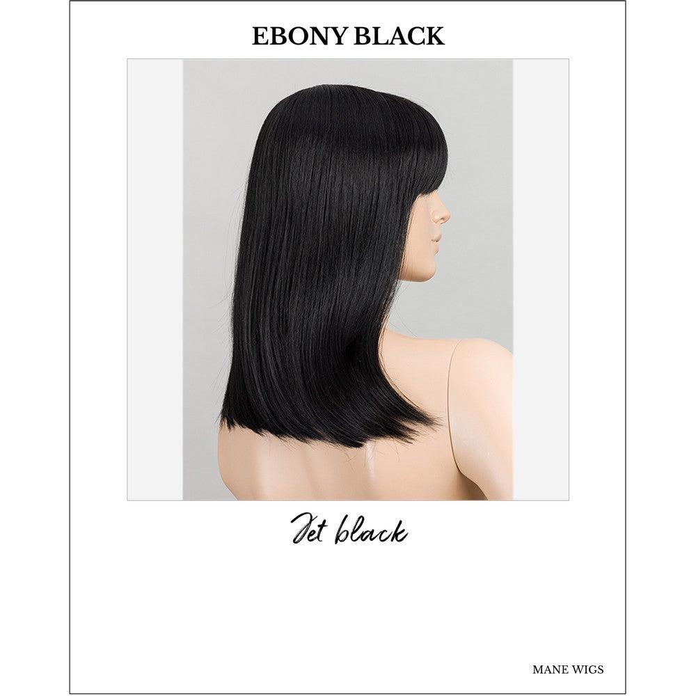 Jacky by Ellen Wille Wig in Ebony Black-Jet black