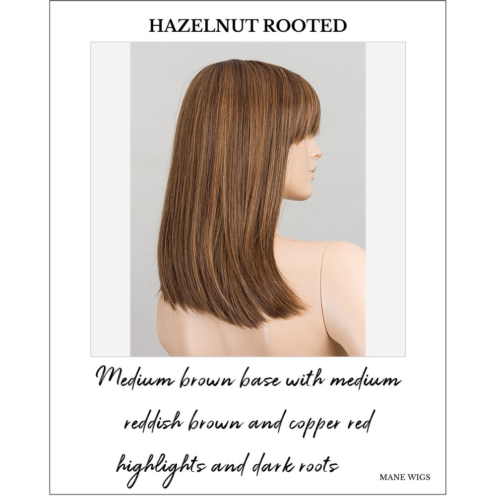 Jacky by Ellen Wille Wig in Hazelnut Rooted-Medium brown base with medium reddish brown and copper red highlights and dark roots