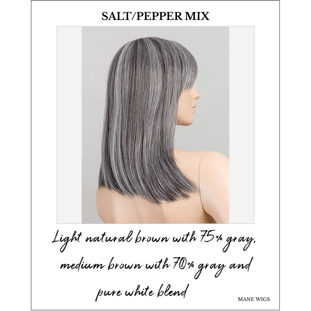 Jacky by Ellen Wille Wig in Salt/Pepper Mix-Light natural brown with 75% gray, medium brown with 70% gray and pure white blend