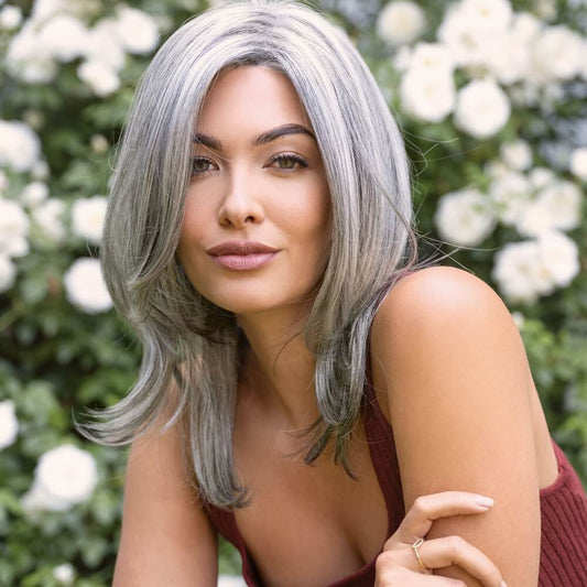 Jodie by Orchid wig in Salt & Pepper Image 1