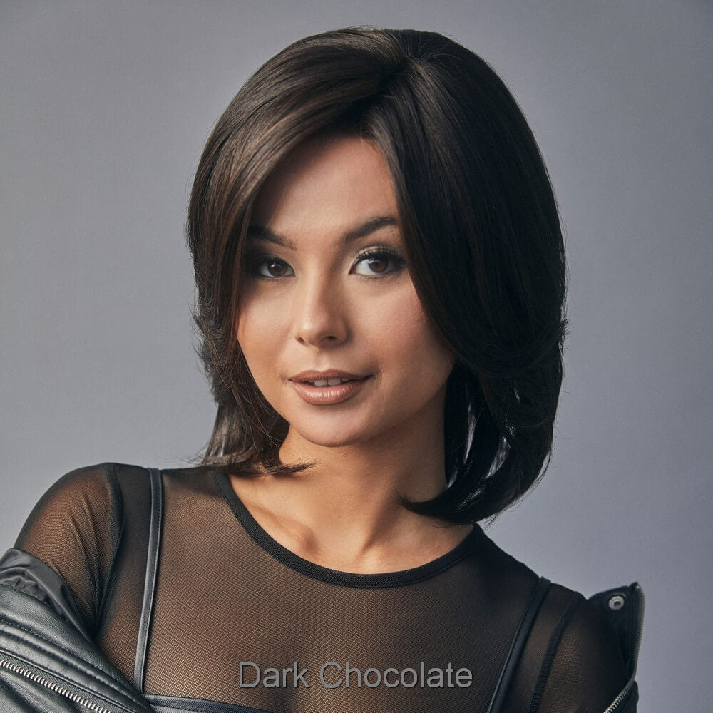 Luxe Sleek by Rene of Paris wig in Dark Chocolate Image 3