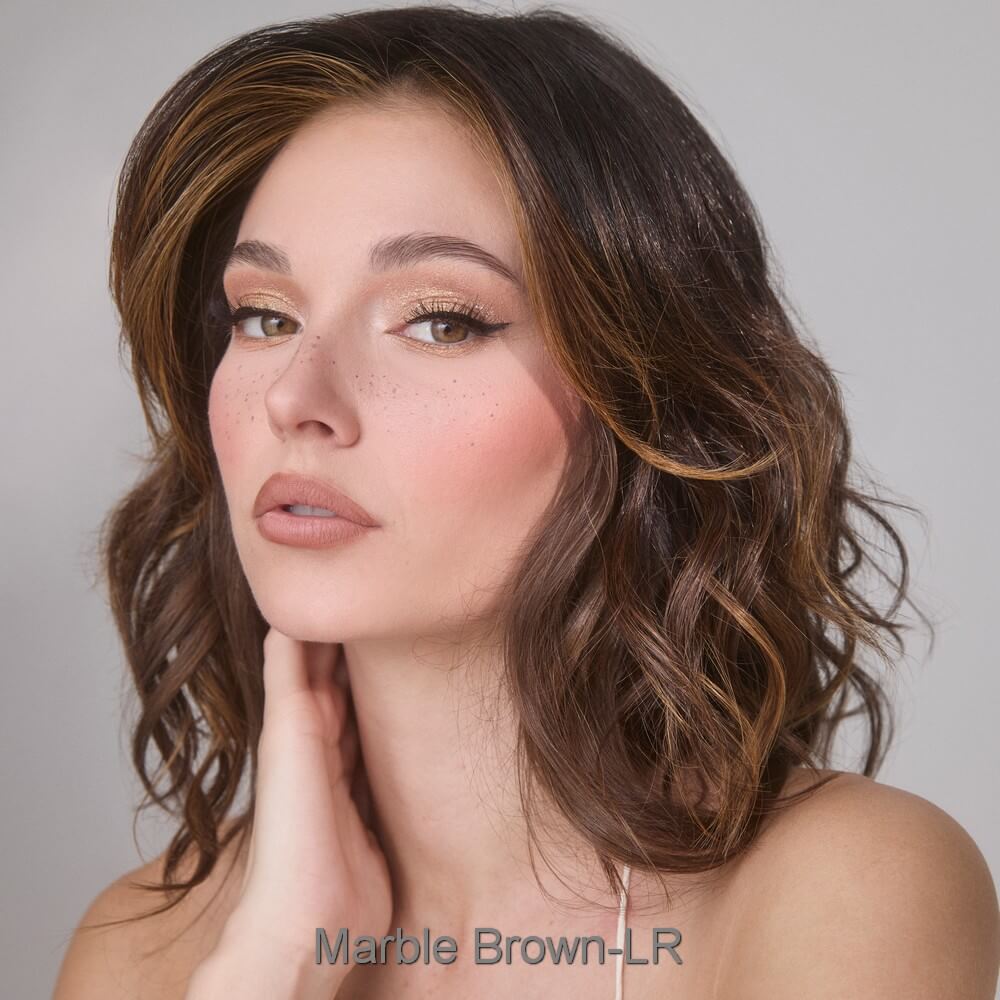 Medium Wavy Top Piece Mono by Amore