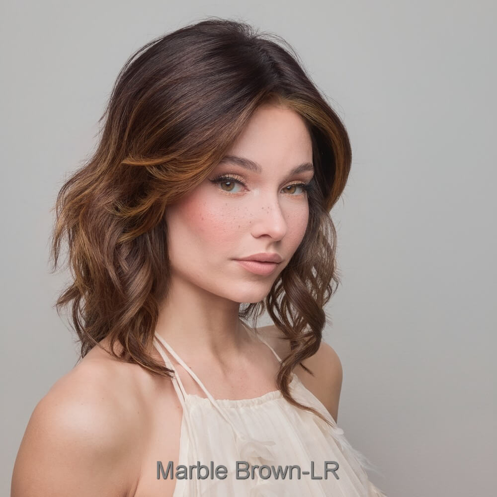 Medium Wavy Top Piece Mono by Amore