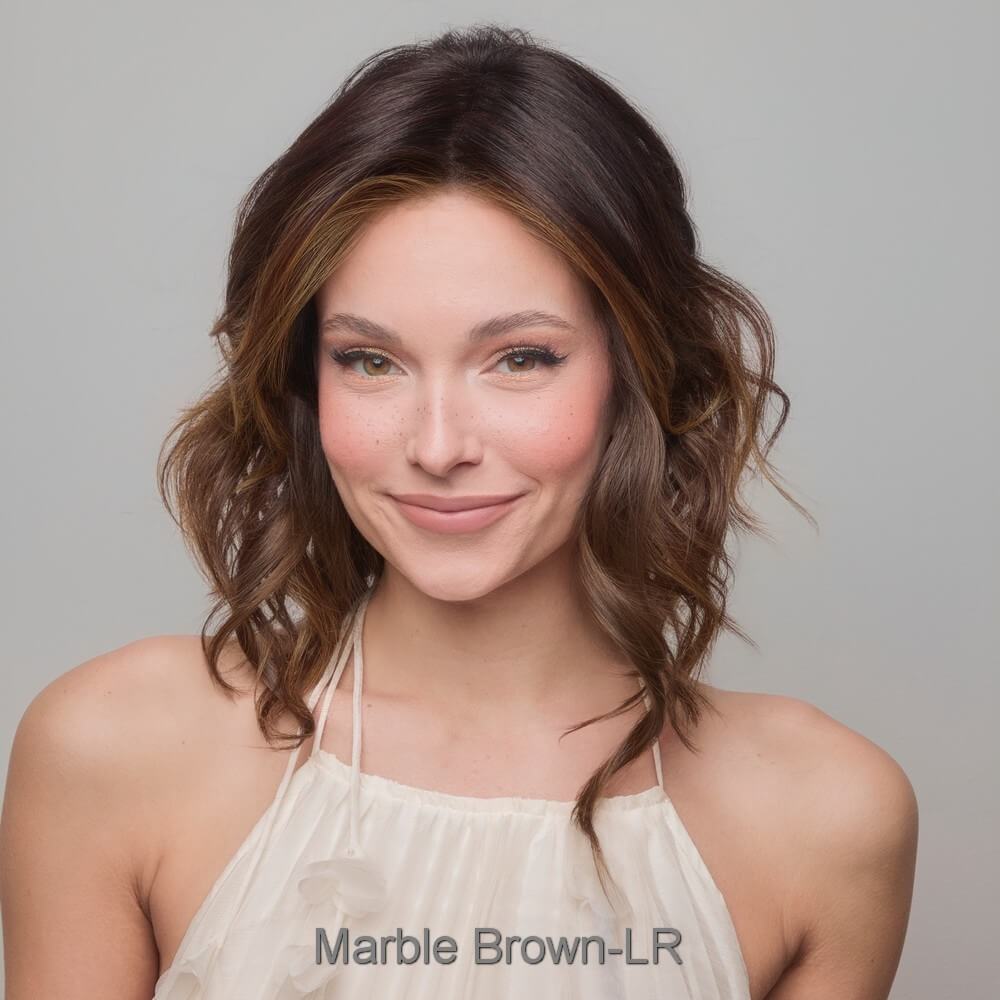 Medium Wavy Top Piece Mono by Amore