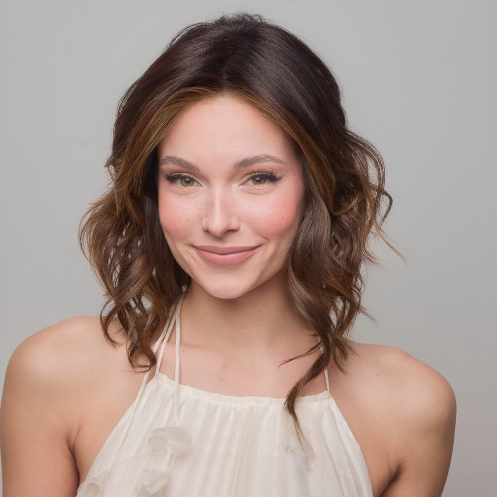 Medium Wavy Top Piece Mono by Amore