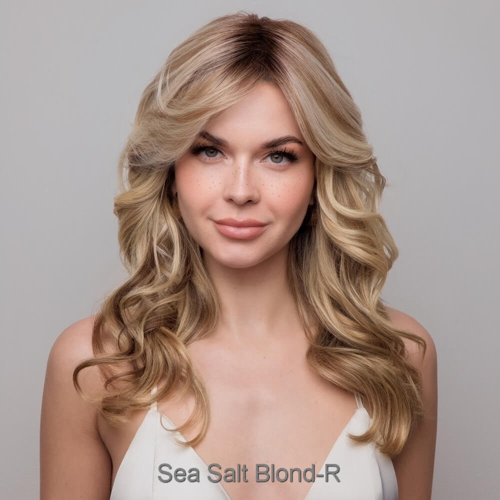 Medium Wavy Top Piece Mono by Amore