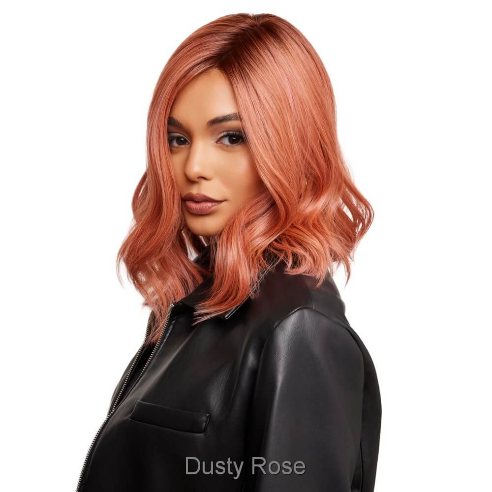 Panache Wavez by Rene of Paris wig in Dusty Rose Image 3