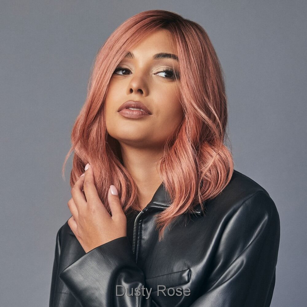 Panache Wavez by Rene of Paris wig in Dusty Rose Image 2