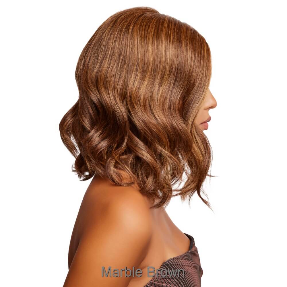 Panache Wavez by Rene of Paris wig in Marble Brown Image 4