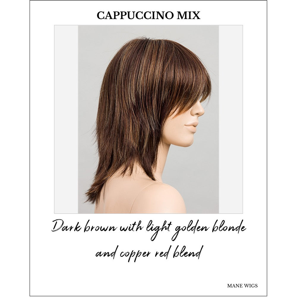 Rainbow by Ellen Wille in Cappuccino Mix-Dark brown with light golden blonde and copper red blend