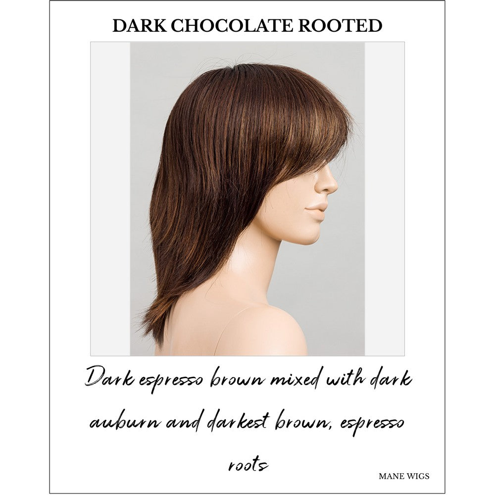 Rainbow by Ellen Wille in Dark Chocolate Rooted-Dark espresso brown mixed with dark auburn and darkest brown, espresso roots