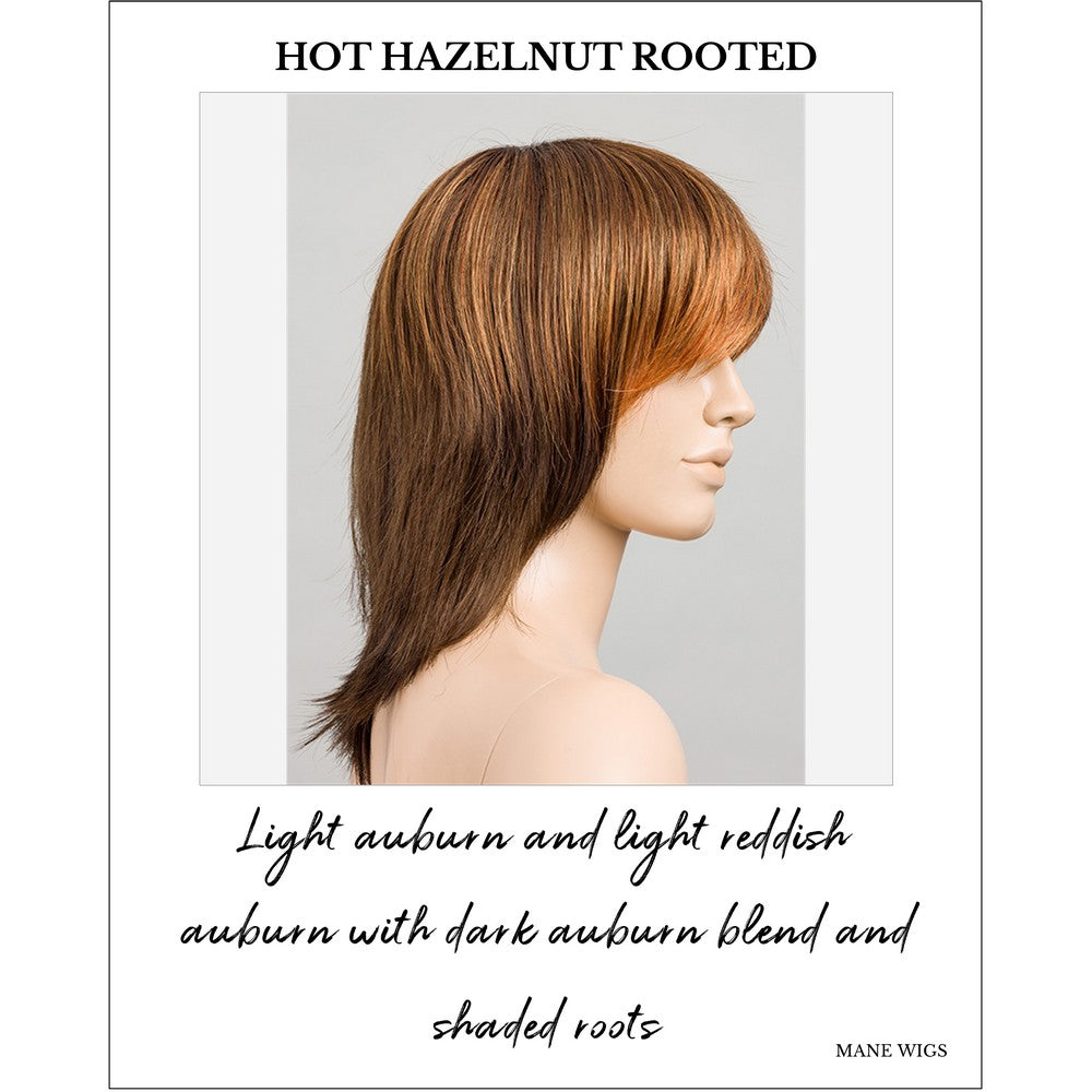 Rainbow by Ellen Wille in Hot Hazelnut Rooted-Light auburn and light reddish auburn with dark auburn blend and shaded roots