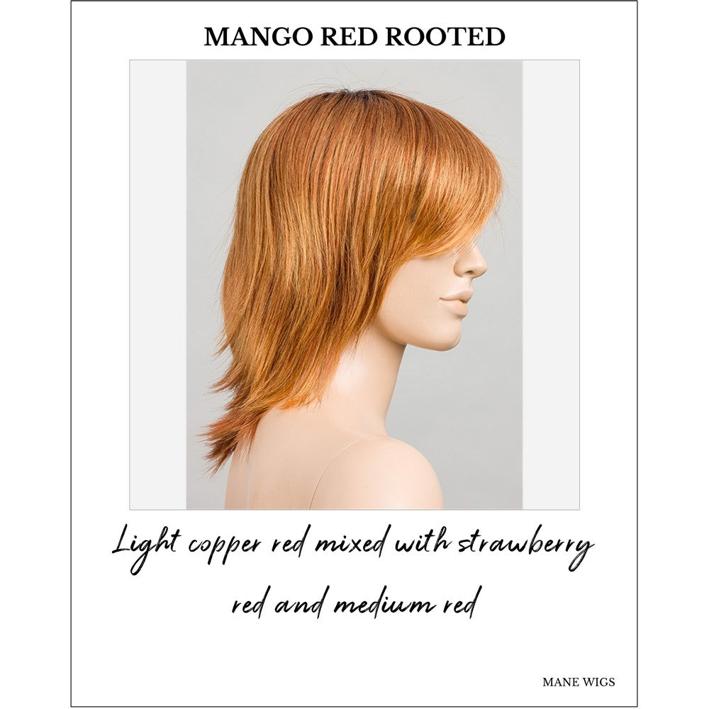 Rainbow by Ellen Wille in Mango Red Rooted-Light copper red mixed with strawberry red and medium red