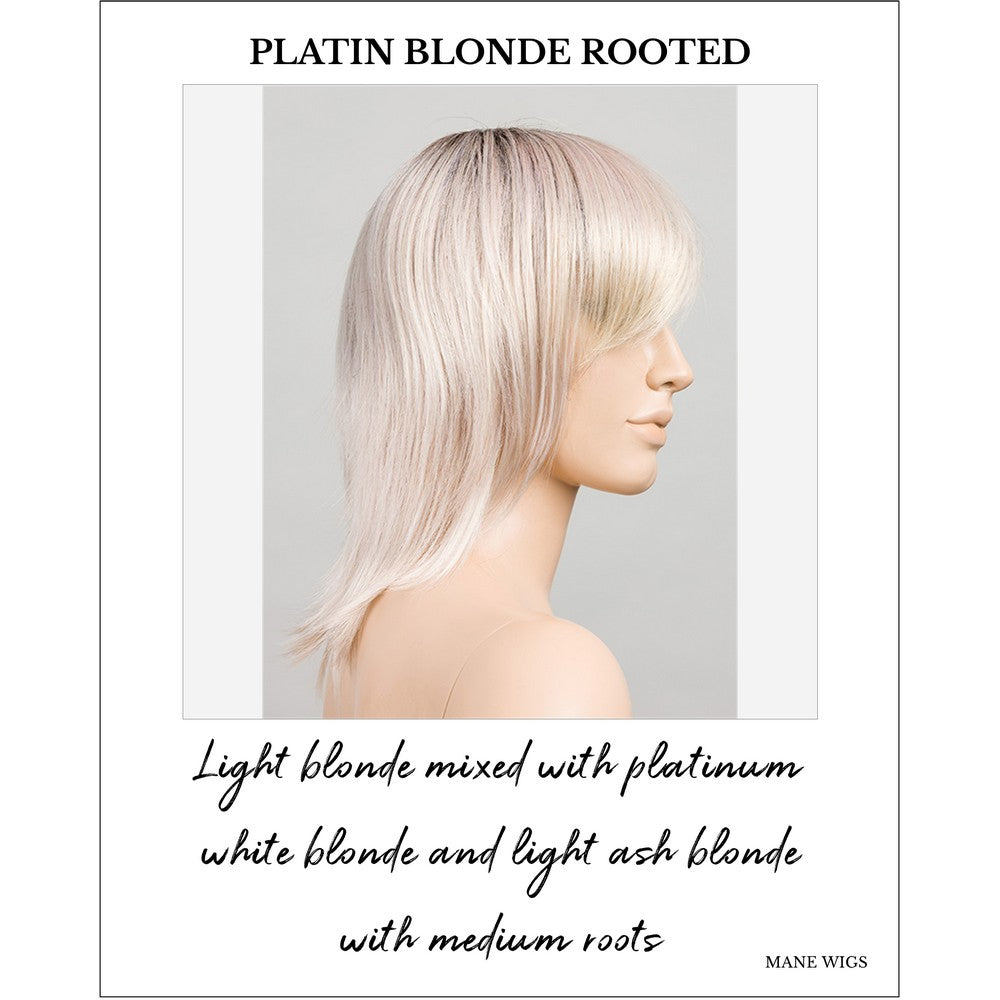 Rainbow by Ellen Wille in Platin Blonde Rooted-Light blonde mixed with platinum white blonde and light ash blonde with medium roots