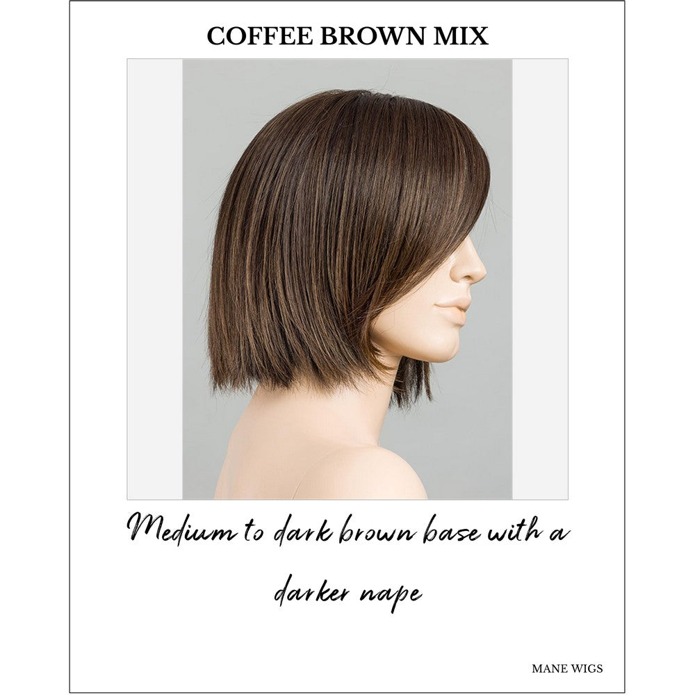Ready by Ellen Wille in Coffee Brown Mix-Medium to dark brown base with a darker nape