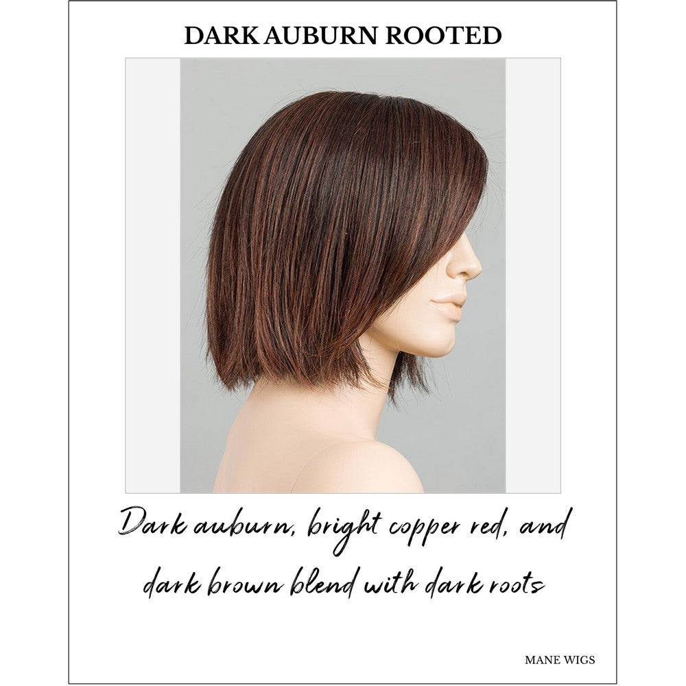 Ready by Ellen Wille in Dark Auburn Rooted-Dark auburn, bright copper red, and dark brown blend with dark roots