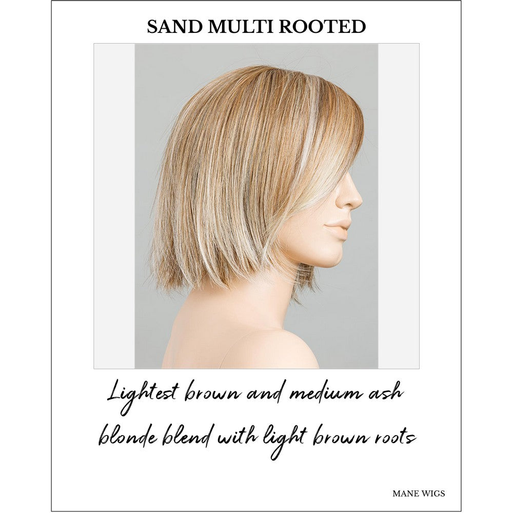 Ready by Ellen Wille in Sand Multi Rooted-Lightest brown and medium ash blonde blend with light brown roots