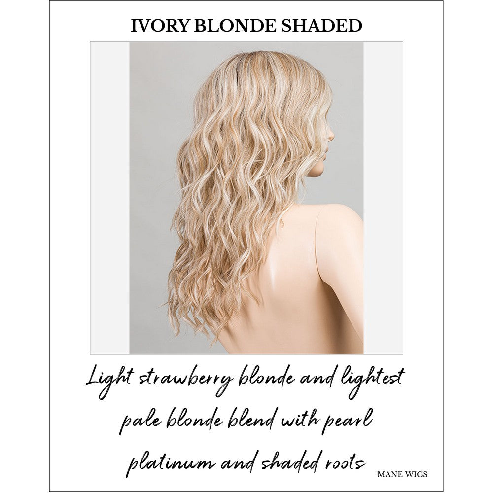 Serena by Ellen Wille in Ivory Blonde Shaded-Light strawberry blonde and lightest pale blonde blend with pearl platinum and shaded roots