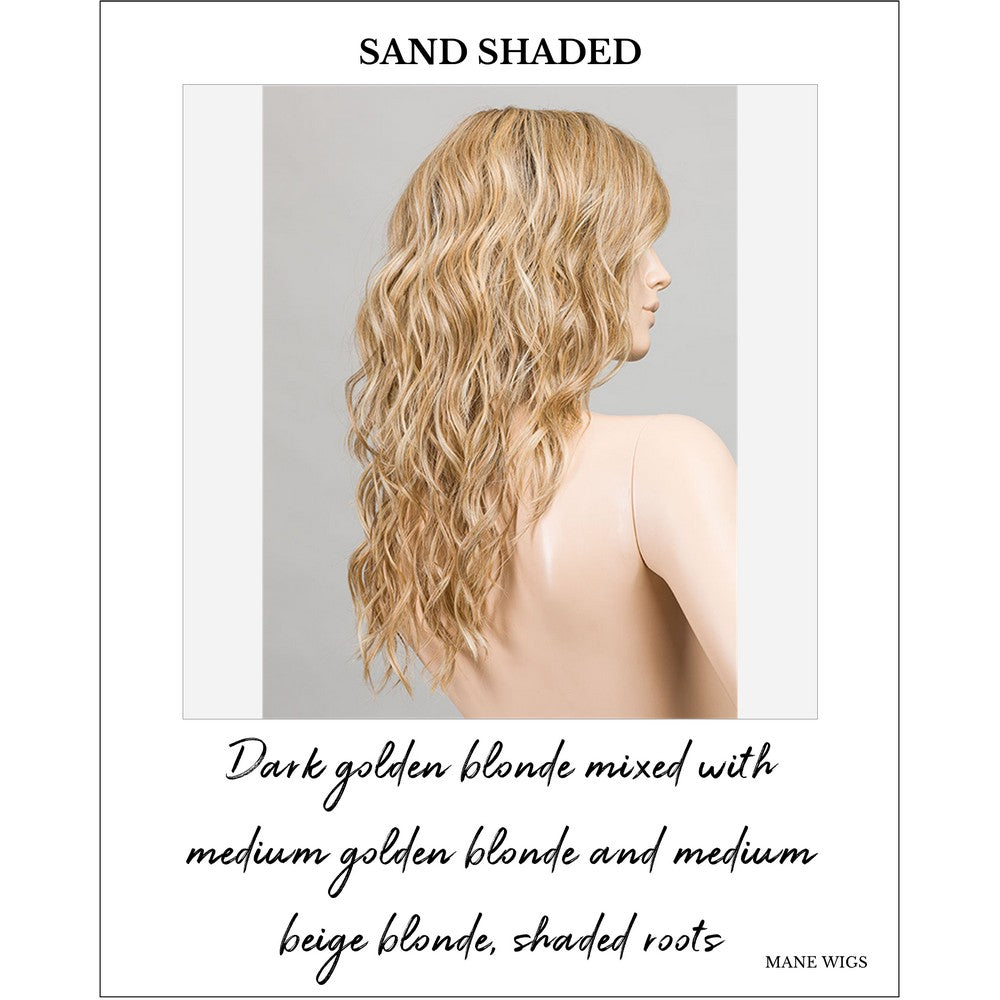 Serena by Ellen Wille in Sand Shaded-Dark golden blonde mixed with medium golden blonde and medium beige blonde, shaded roots