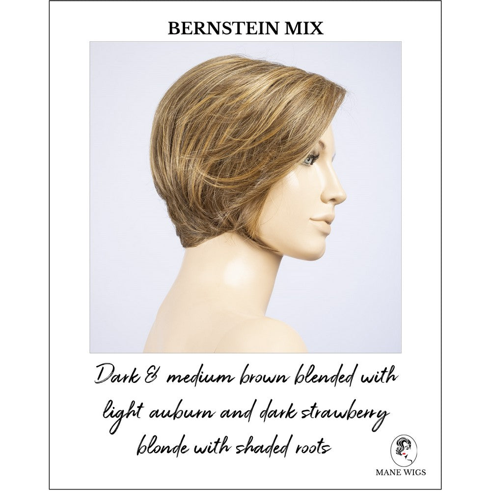 Aletta by Ellen Wille in Bernstein Mix-Dark & medium brown blended with light auburn and dark strawberry blonde with shaded roots