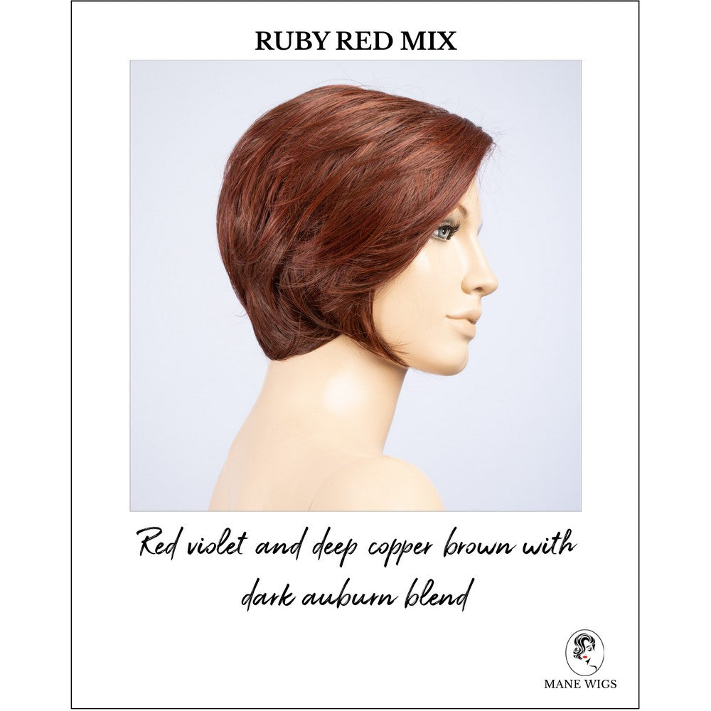 Aletta by Ellen Wille in Ruby Red Mix-Red violet and deep copper brown with dark auburn blend
