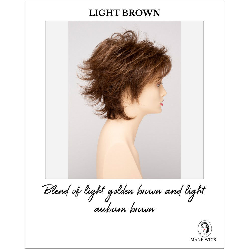 Aria By Envy in Light Brown-Blend of light golden brown and light auburn brown