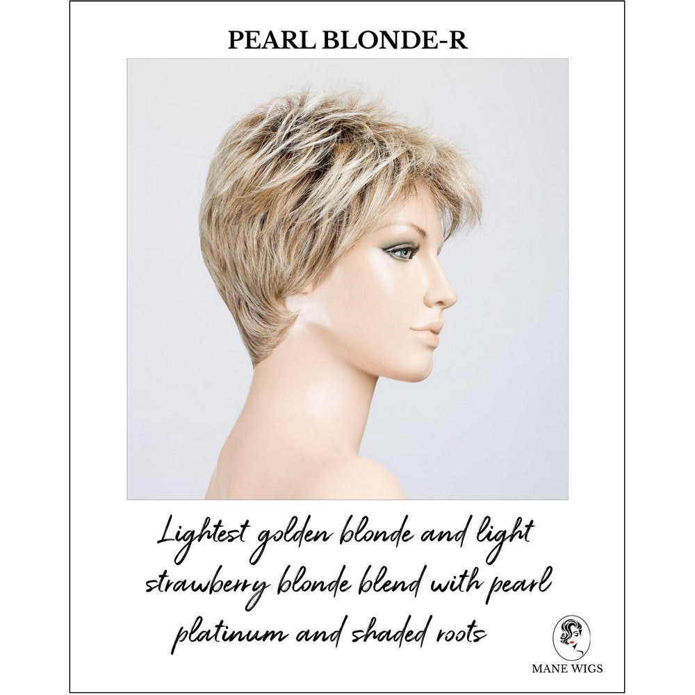 Bliss by Ellen Wille in Pearl Blonde-R-Lightest golden blonde and light strawberry blonde blend with pearl platinum and shaded roots