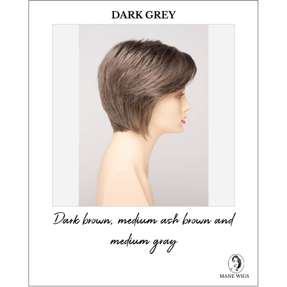 Dark Grey-Dark brown, medium ash brown and medium gray