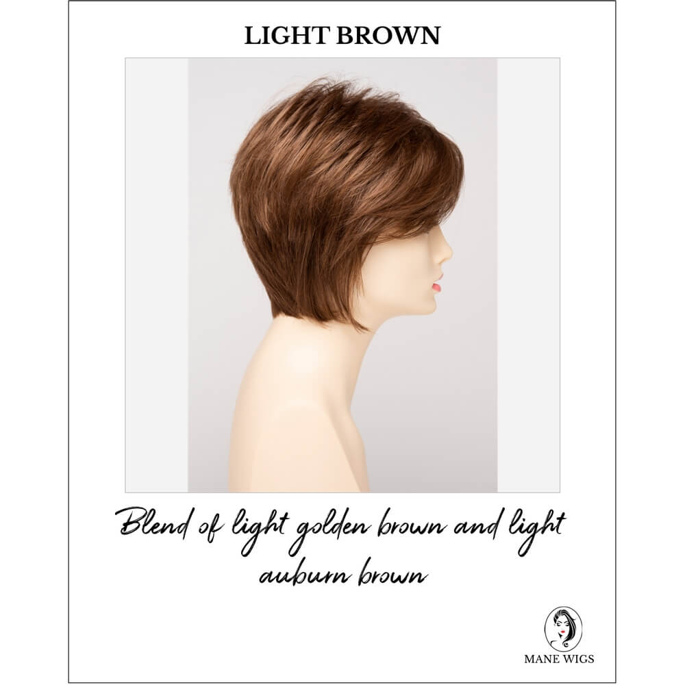 Light Brown-Blend of light golden brown and light auburn brown