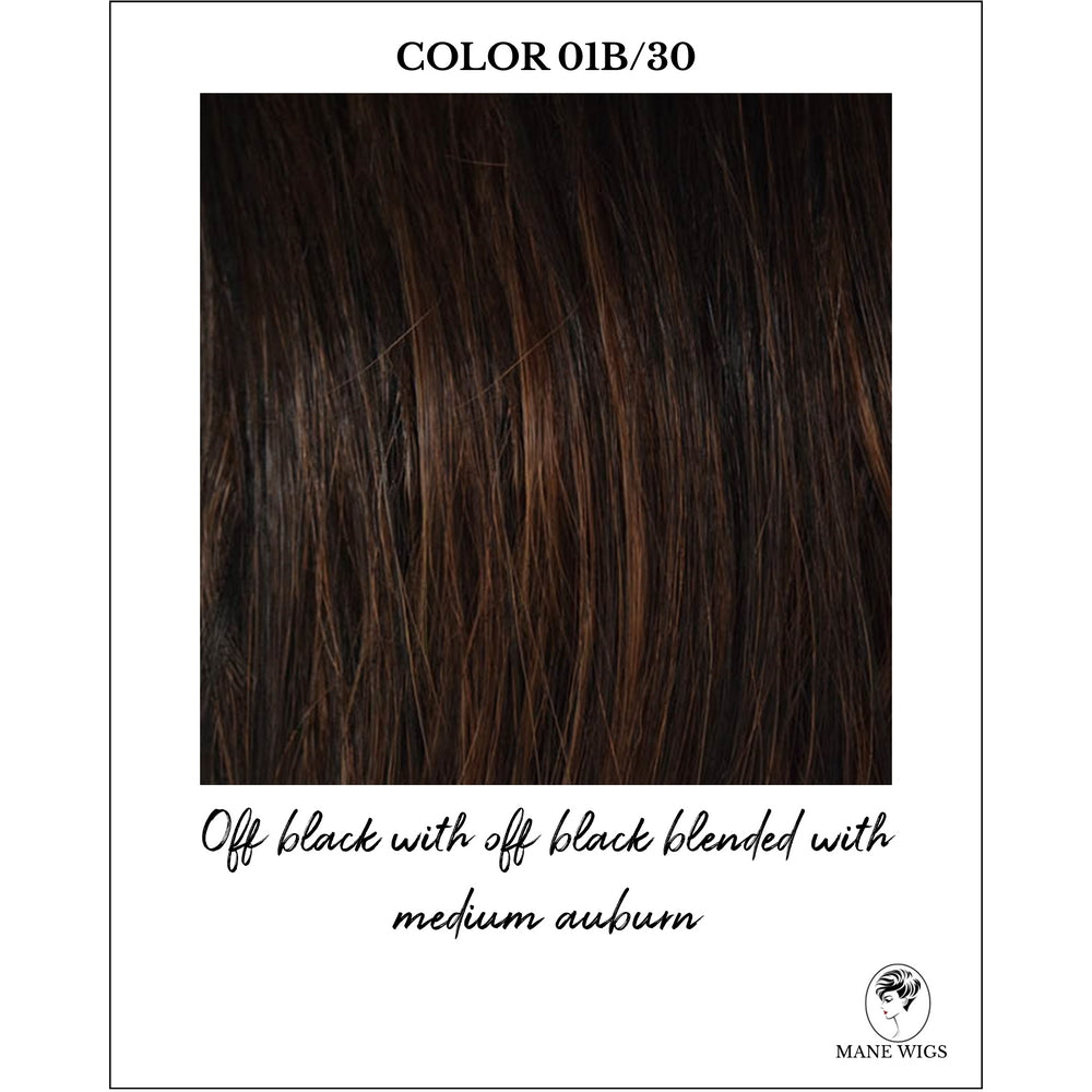 COLOR 01B/30-Off black with off black blended with medium auburn