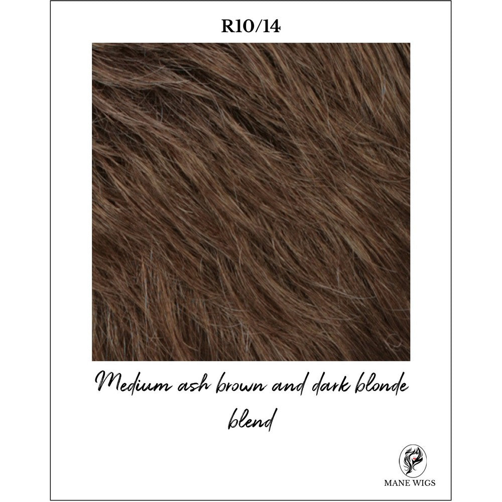 R10/14-Medium ash brown and dark blonde blend