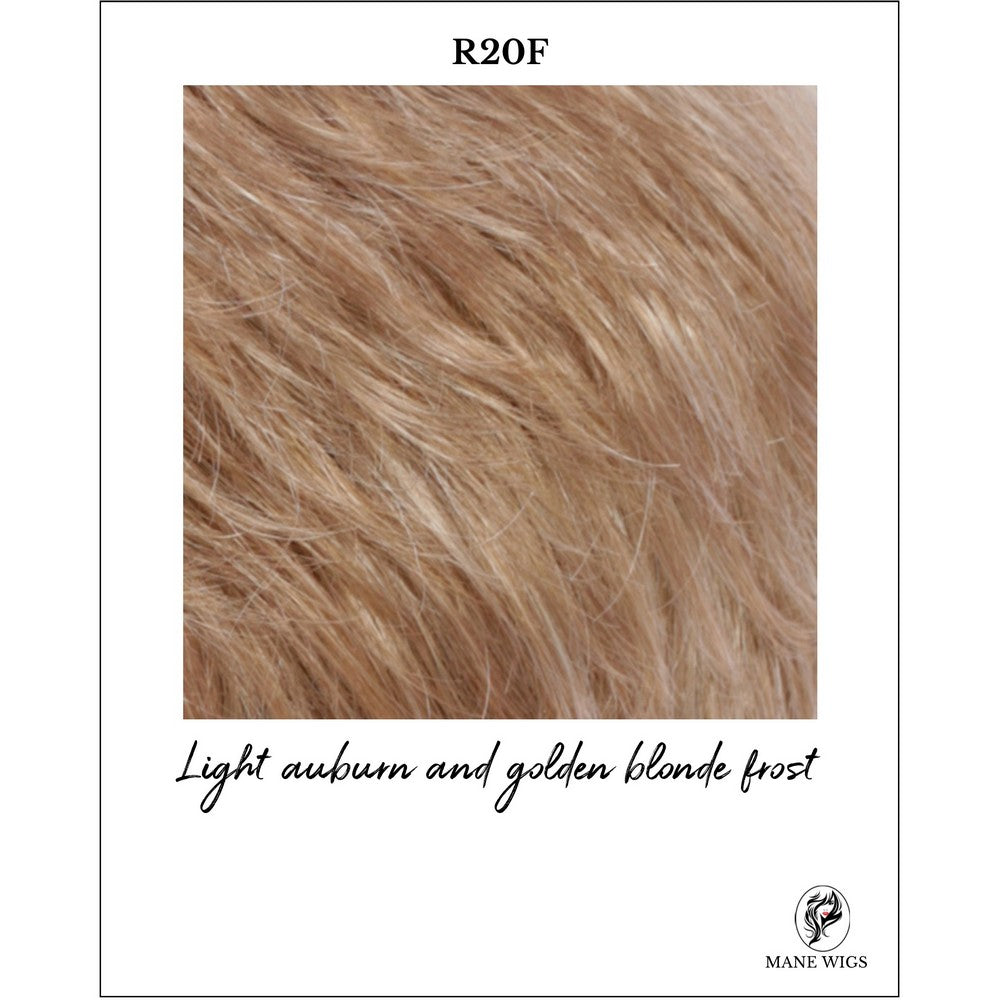 R20F-Light auburn and golden blonde frost