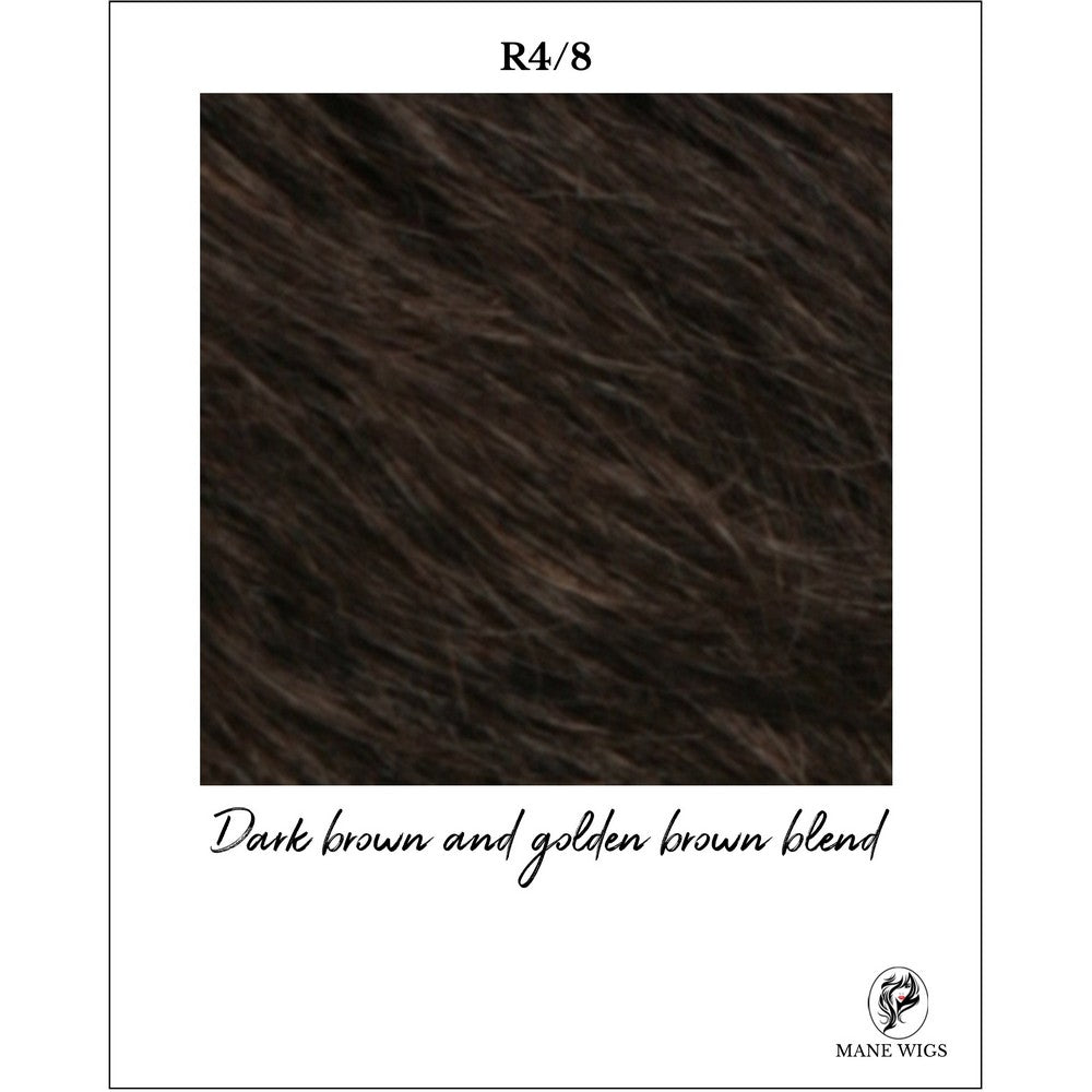 R4/8-Dark brown and golden brown blend