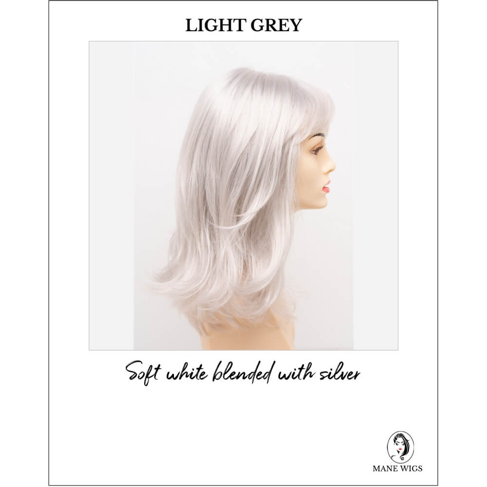Jolie by Envy in Light Grey-Soft white blended with silver