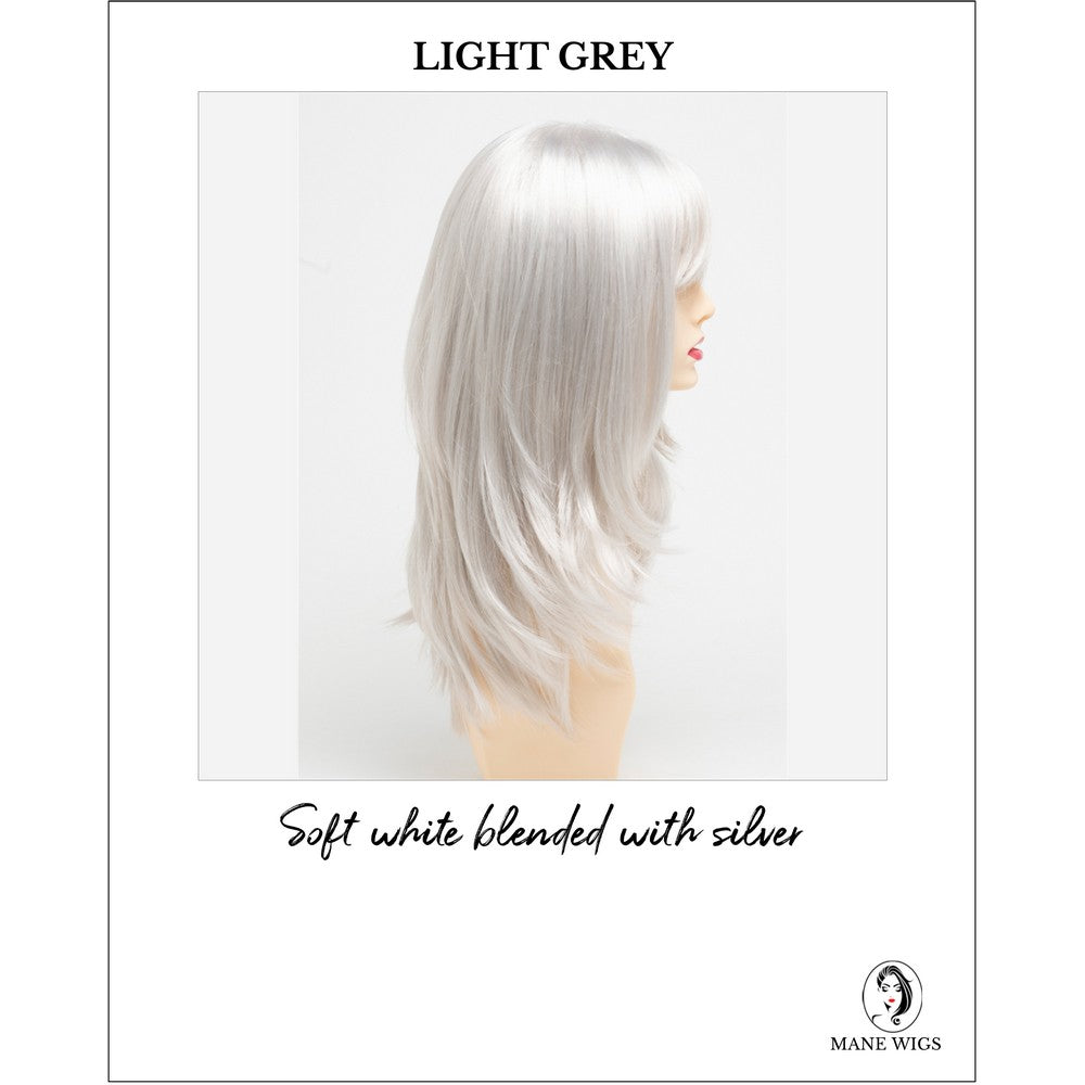 Kate by Envy in Light Grey-Soft white blended with silver