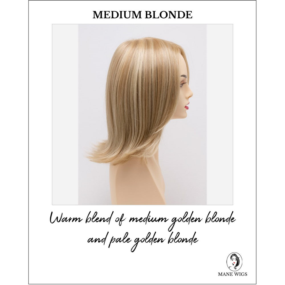 Lisa wig by Envy in Medium Blonde-Warm blend of medium golden blonde and pale golden blonde