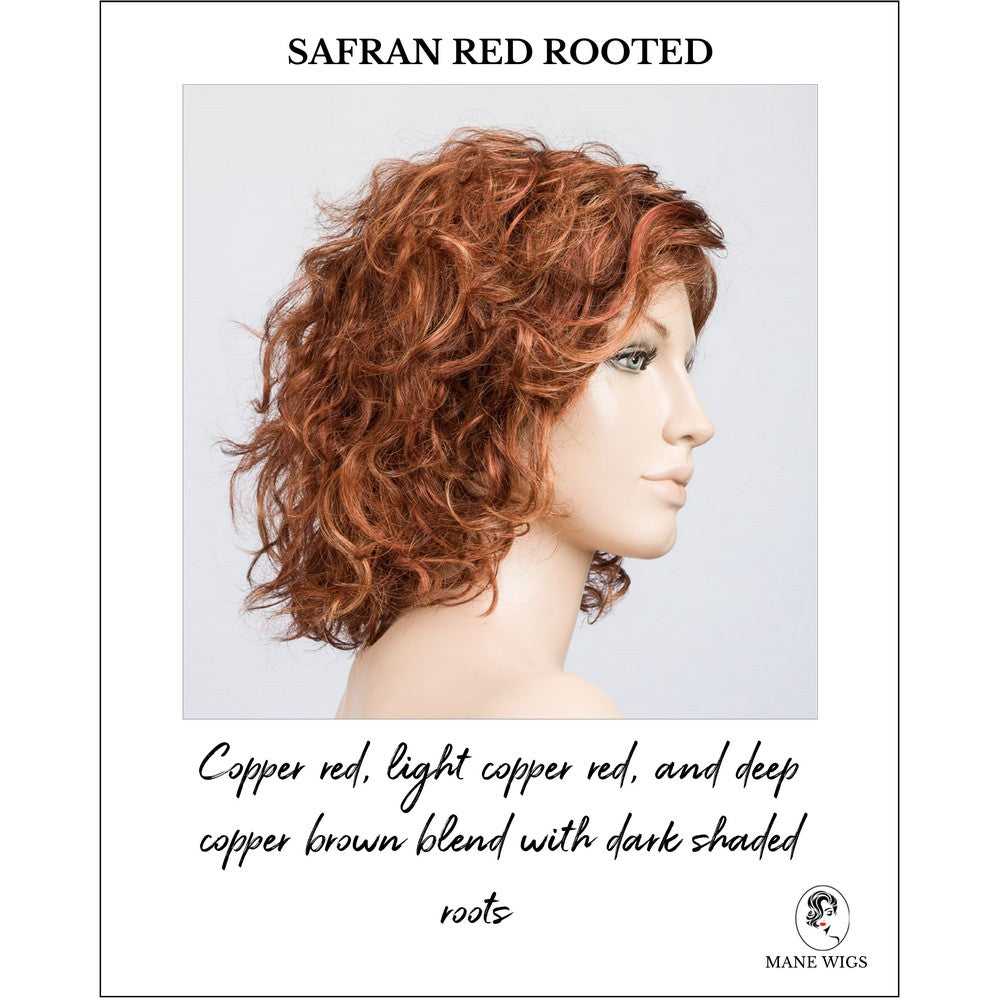 Loop in Safran Red Rooted-Copper red, light copper red, and deep copper brown blend with dark shaded roots