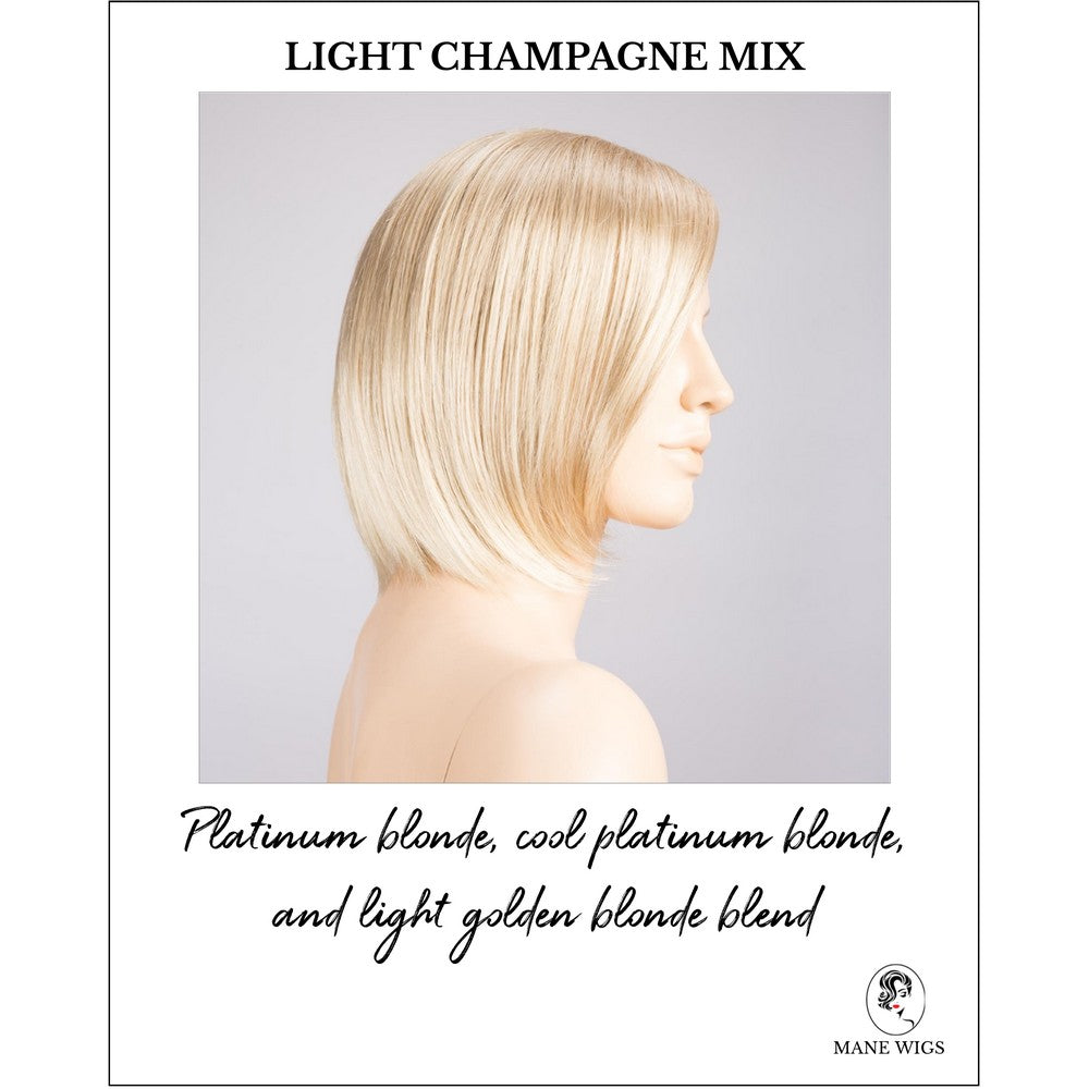 Narano by Ellen Wille in Light Champagne Mix-Platinum blonde, cool platinum blonde, and light golden blonde blend