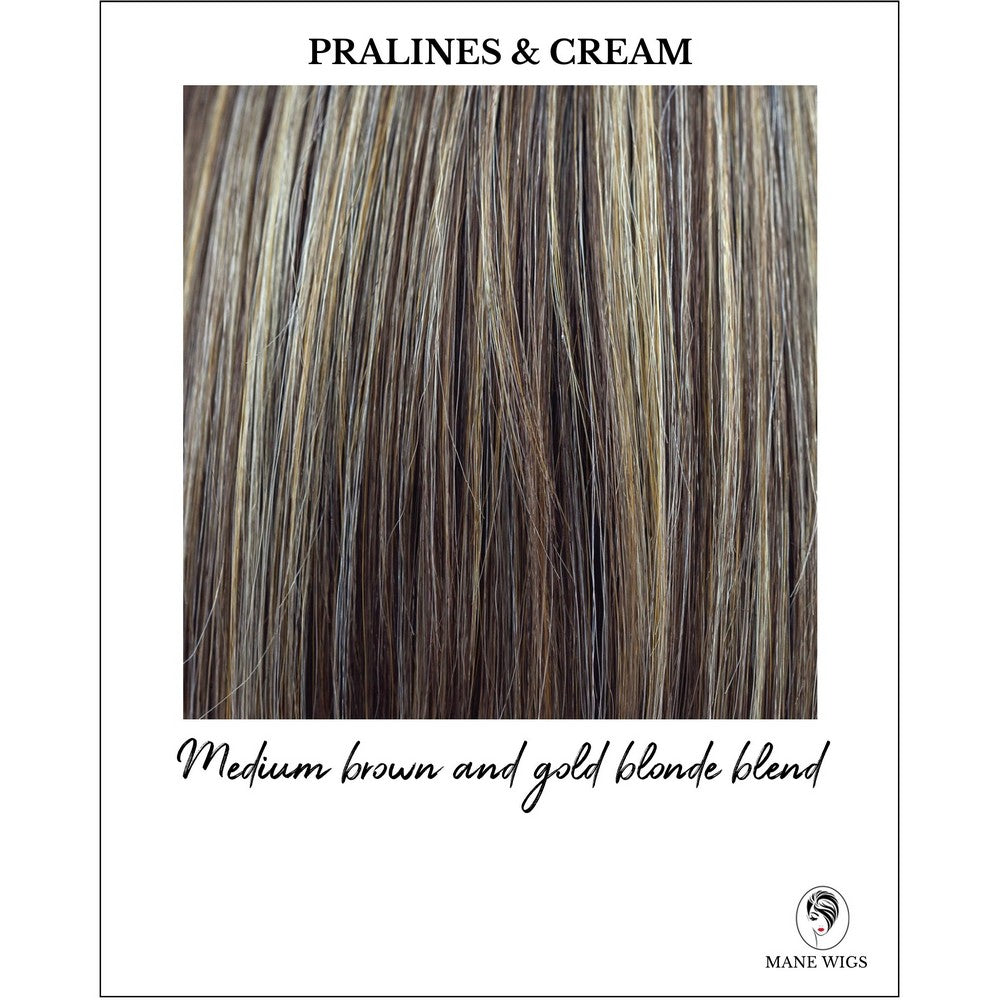 Pralines & Cream-Medium brown and gold blonde blend