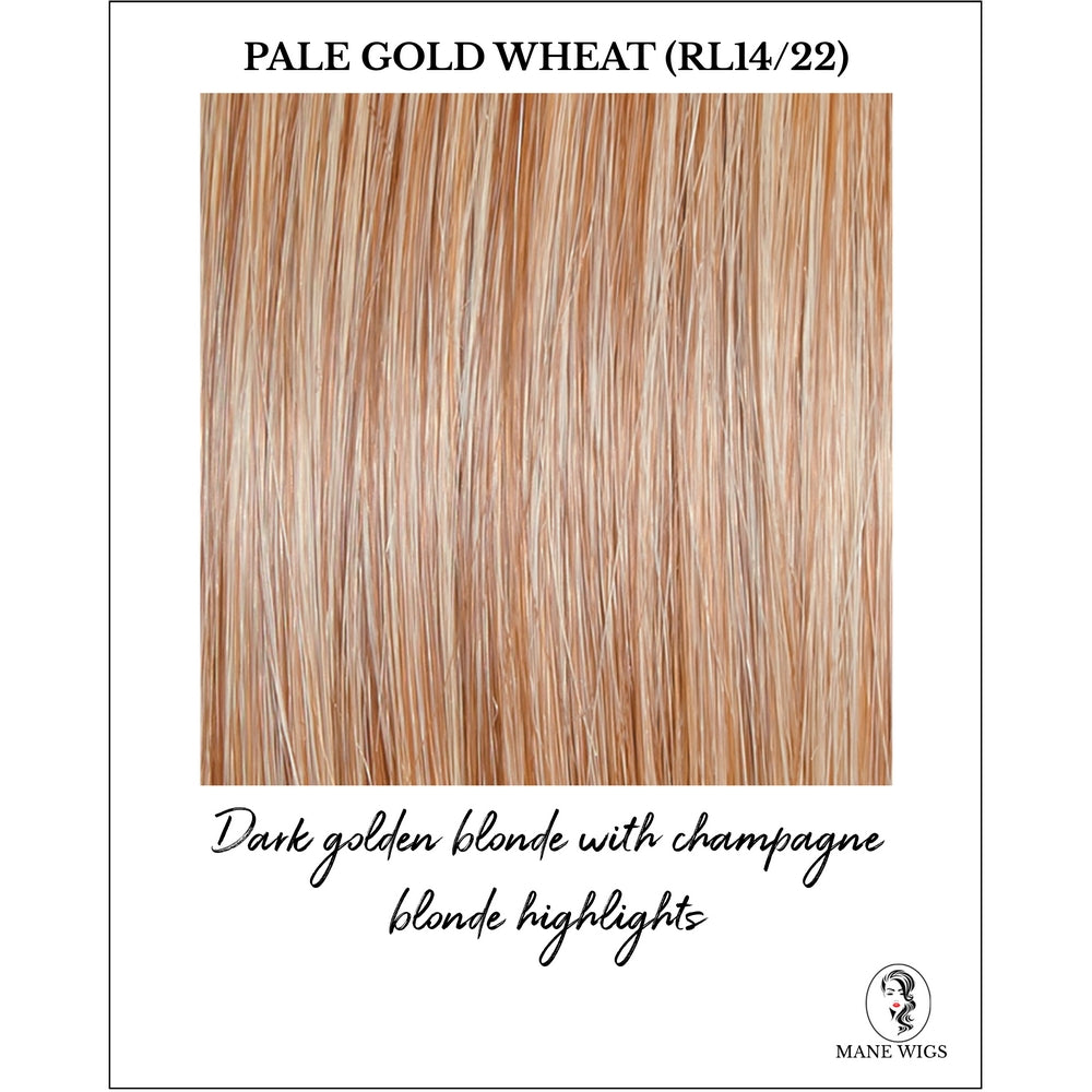 Pale Gold Wheat (RL14/22)-Dark golden blonde with champagne blonde highlights