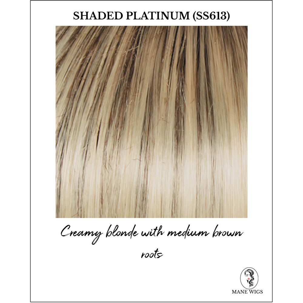 Shaded Platinum (SS613)-Creamy blonde with medium brown roots