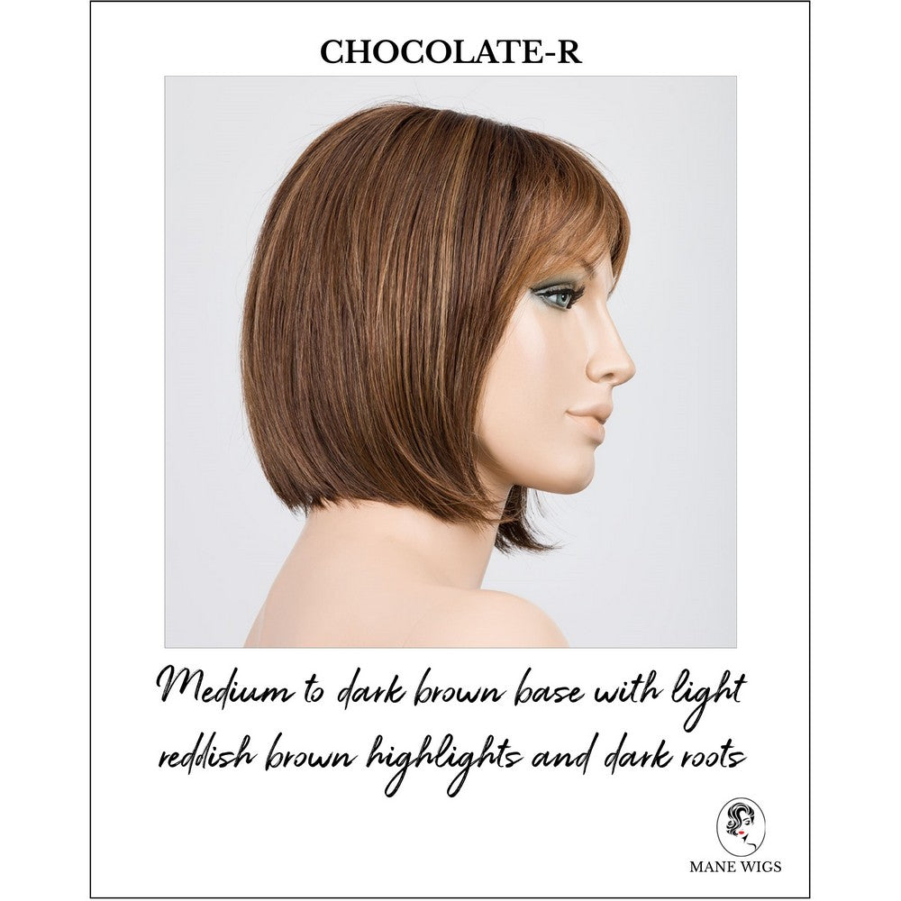 Sing by Ellen Wille in Chocolate-R-Medium to dark brown base with light reddish brown highlights and dark roots