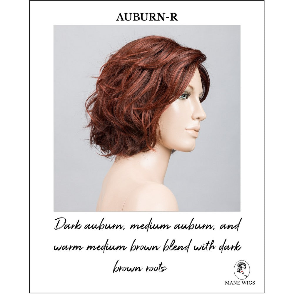 Sound by Ellen Wille in Auburn-R-Dark auburn, medium auburn, and warm medium brown blend with dark brown roots