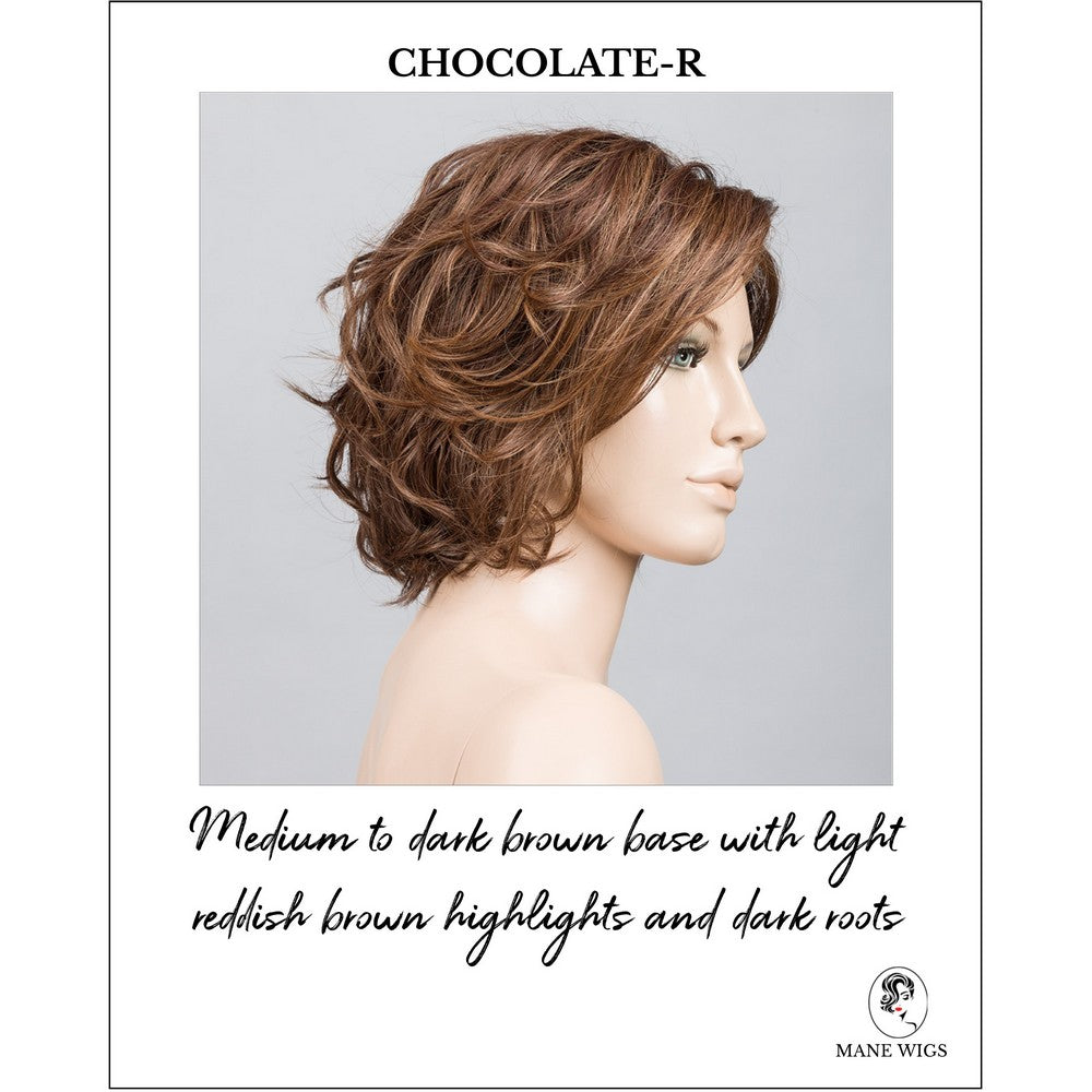 Sound by Ellen Wille in Chocolate-R-Medium to dark brown base with light reddish brown highlights and dark roots