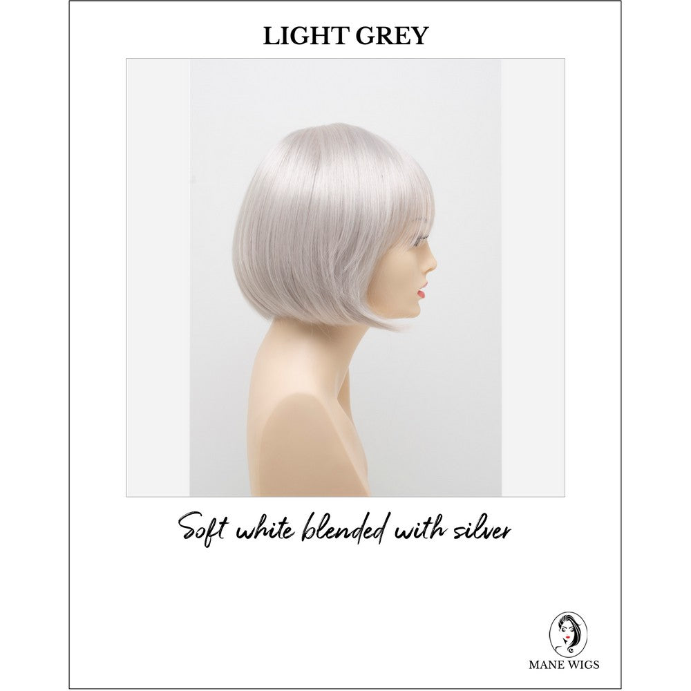 Tandi By Envy in Light Grey-Soft white blended with silver